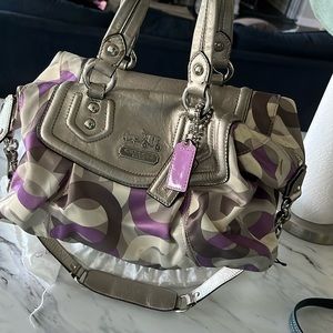 Purple Coach bag